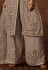 Gray embroidered kameez with palazzo  15079B